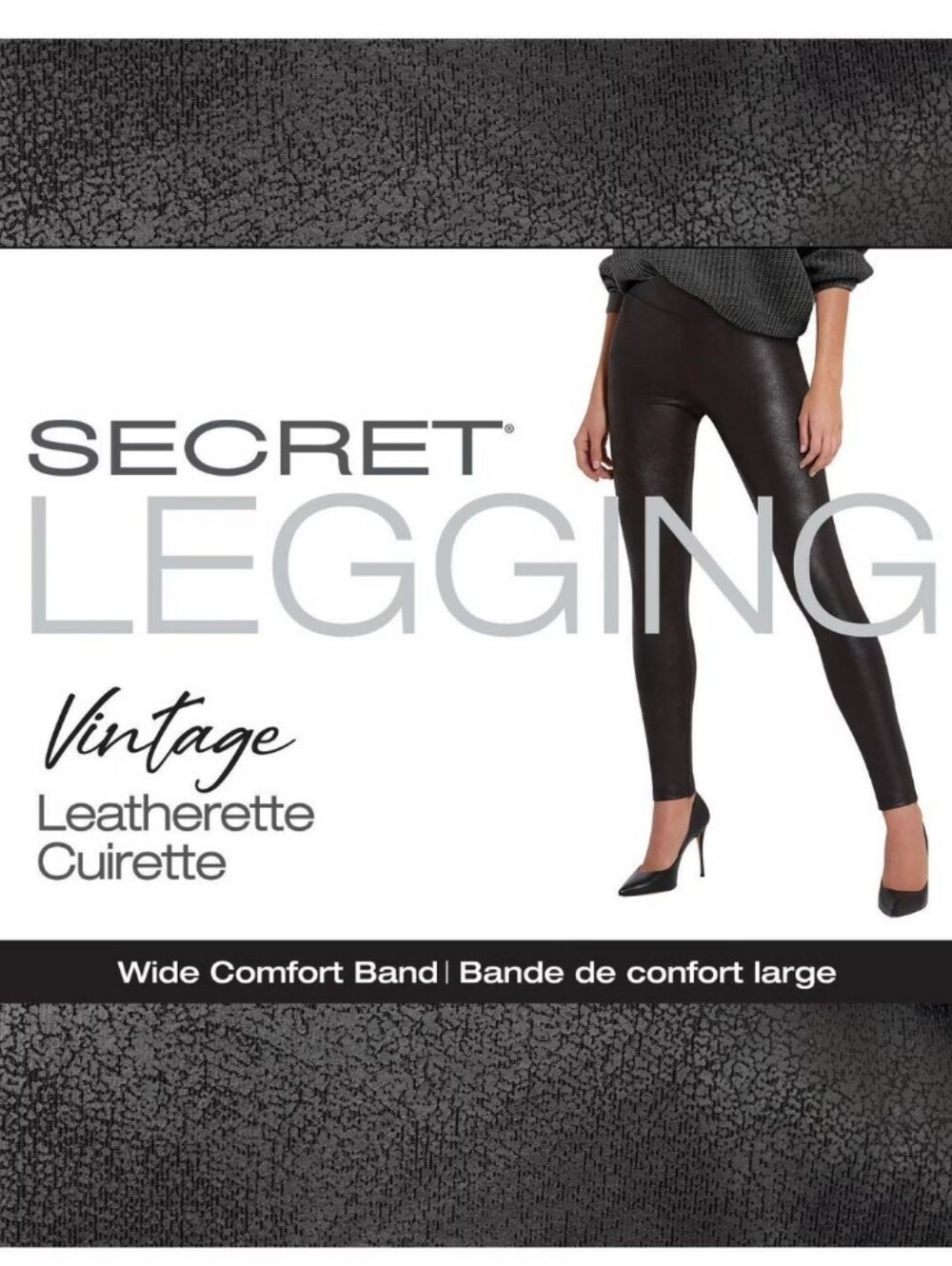 Small SECRET Vintage Faux Leather Leggings - Pants Black Sz Small